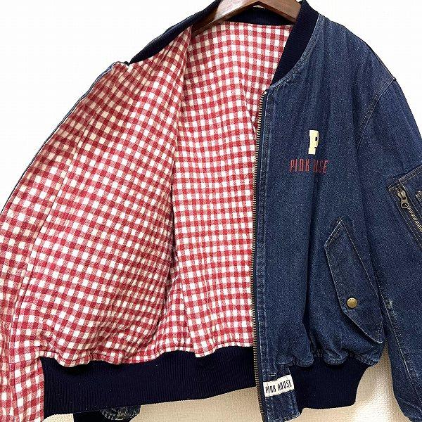 wsc ピンクハウス PINKHOUSE ブルゾン 青系 赤 白 デニム wsc ピンクハウス PINKHOUSE ブルゾン 青系 赤 白 デニム