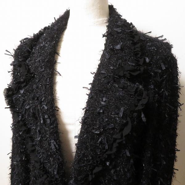 インゲボルグのスーツ INGEBORG インゲボルグ ツイード スーツ セットアップ ブラック M