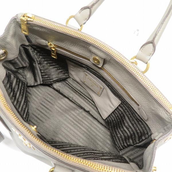 PRADA #anb プラダ ハンドバッグ グレージュ VIT DAINO ヴィッ