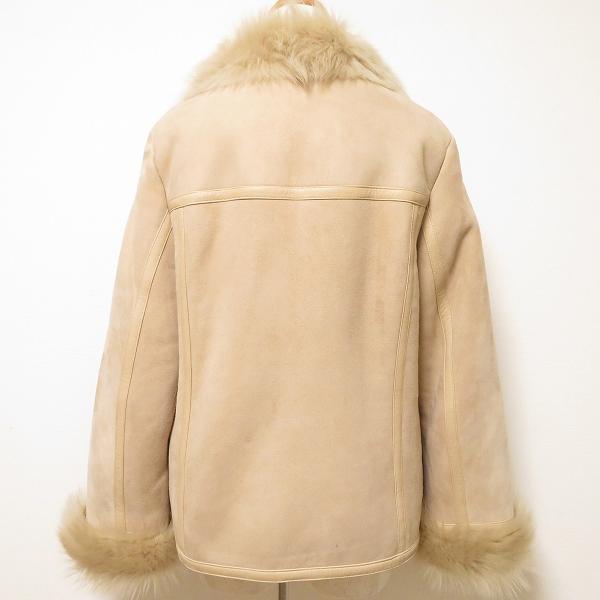 wnc バーバリー BURBERRY 毛皮ジャケット コート ベージュ ムートン 羊