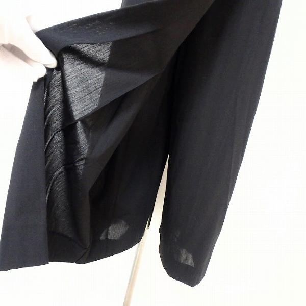 anc ヨーガンレール JURGENLEHL パンツ M 黒 巻きスカート風 シルク混