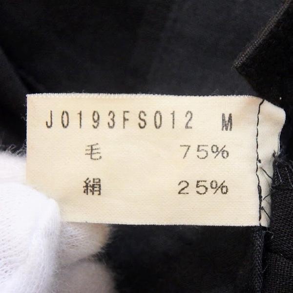 anc ヨーガンレール JURGENLEHL パンツ M 黒 巻きスカート風 シルク混