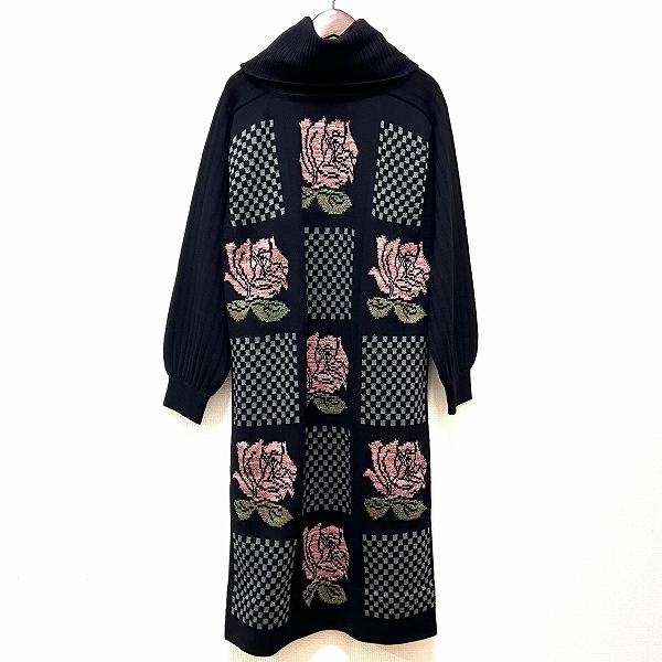 斉藤都世子 Toyoko Saito サイトウトヨコ　　ニットワンピース　レトロ 斉藤都世子 Toyoko Saito サイトウトヨコ ニットワンピース レトロ