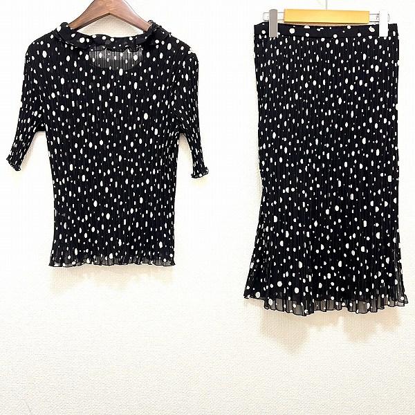 HANAE MORI #anc ハナエモリ HANAEMORI セットアップ 38 黒 ベージュ 