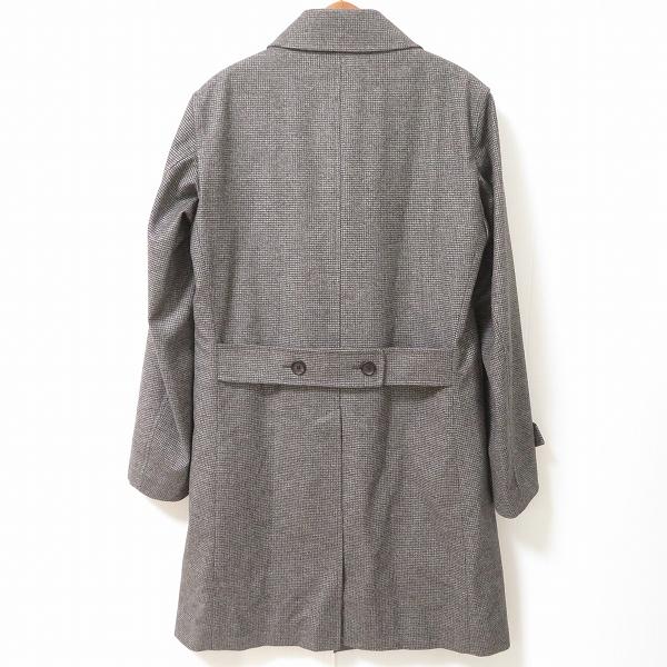 wnc ティモシーエベレスト TIMOTHY EVEREST コート L グレー 黒 千鳥格