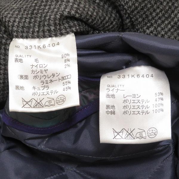 wnc ティモシーエベレスト TIMOTHY EVEREST コート L グレー 黒 千鳥格
