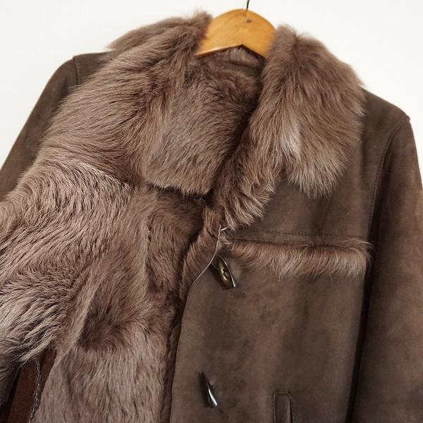 フランス製 JEKEL Paris シープスキン ムートン ロングレザーコート フランス製 JEKEL Paris シープスキン ムートン ロングレザーコート