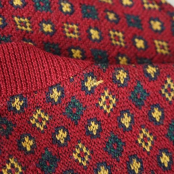 wnc グッチ GUCCI ニット セーター 52 赤系 柄 ヴィンテージ V