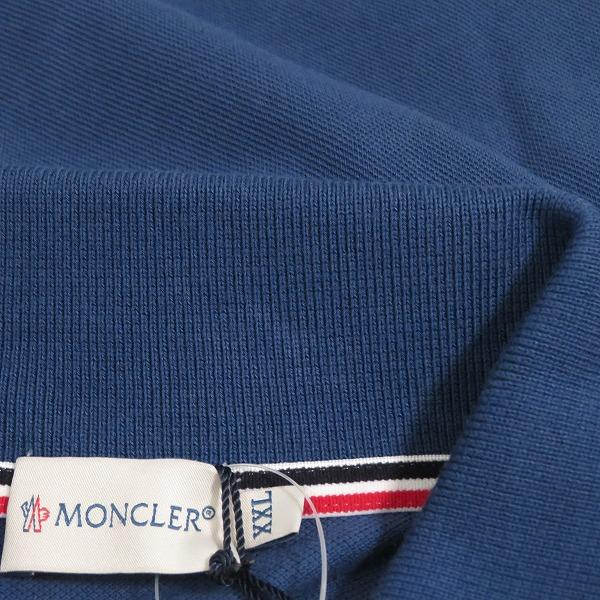 snc モンクレール Moncler ポロシャツ XXL 紺 半袖 ワッペン ロゴ