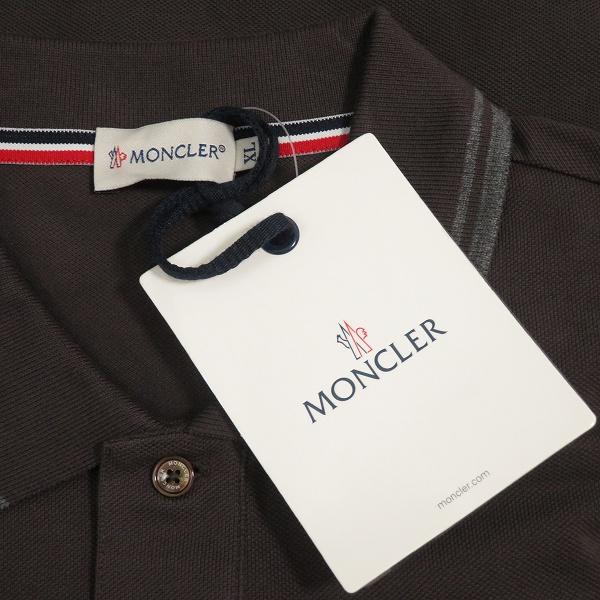 MONCLER（モンクレール） #anc ポロシャツ XL 焦げ茶 長袖 ワッペン