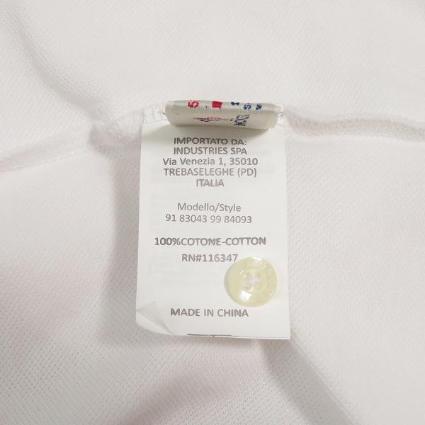 snc モンクレール Moncler ポロシャツ XXL 白 半袖 ワッペン ロゴ