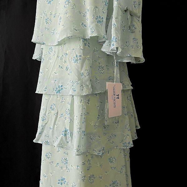 #anc ギャラリービスコンティ GALLERYVISCONTI ワンピース 2 シフォン リボン 花柄 ティアード タグ付き 美品 レディース [899554] | ギャラリービスコンティ | 03