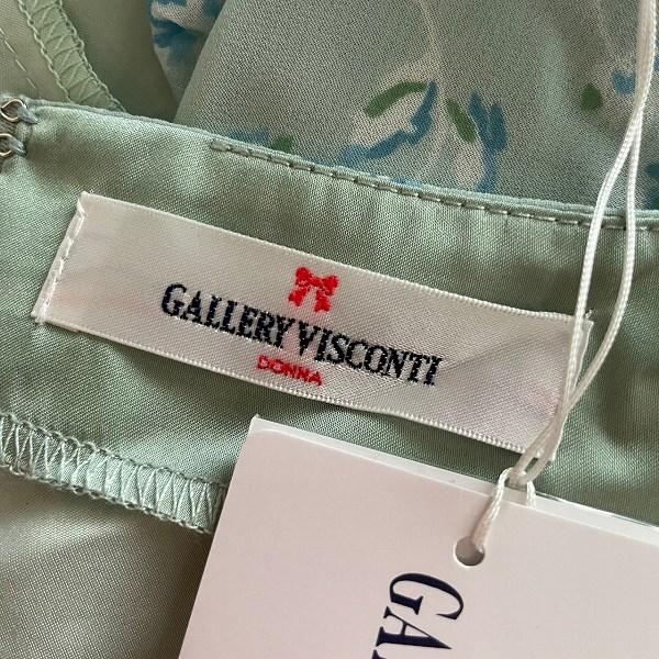 #anc ギャラリービスコンティ GALLERYVISCONTI ワンピース 2 シフォン リボン 花柄 ティアード タグ付き 美品 レディース [899554] | ギャラリービスコンティ | 05