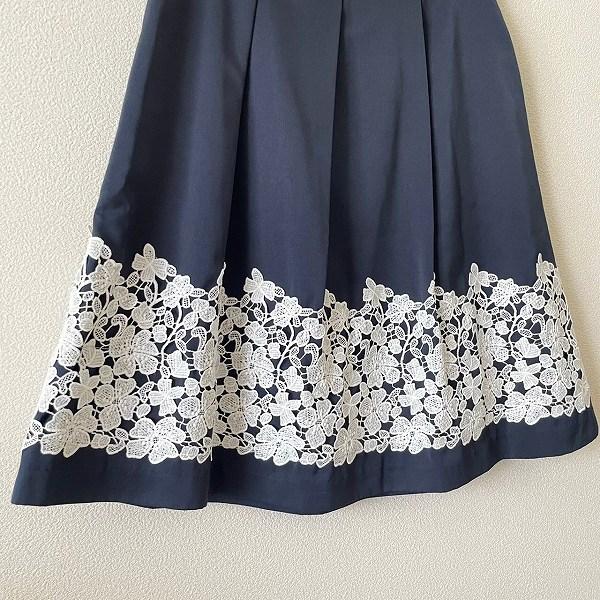 ギャラリービスコンティ #anc GALLERYVISCONTI スカート 2 紺 花