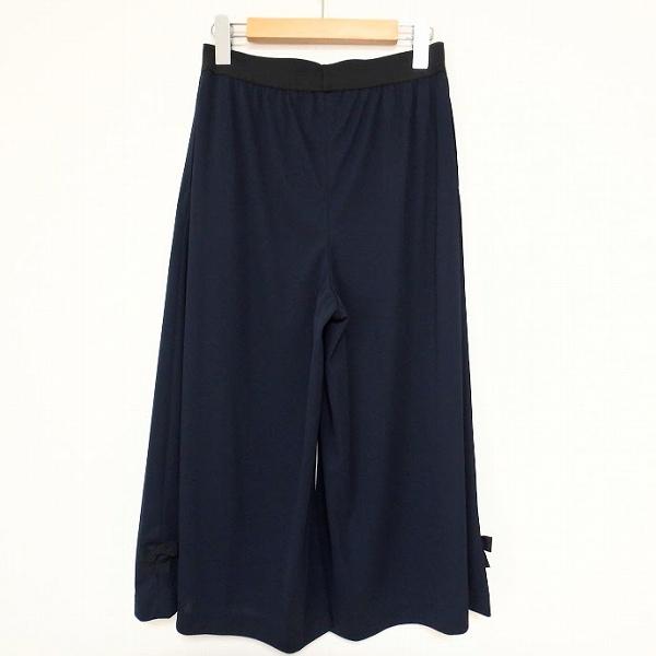 #anc ギャラリービスコンティ GALLERYVISCONTI パンツ 2 紺 リボン ワイド レディース [899763] | ギャラリービスコンティ | 01