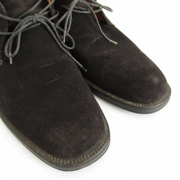 美品　フェラガモ　スエード　チャッカブーツ　 デザートブーツ　7　1/2　2E 美品 フェラガモ スエード チャッカブーツ デザートブーツ 7 1/2