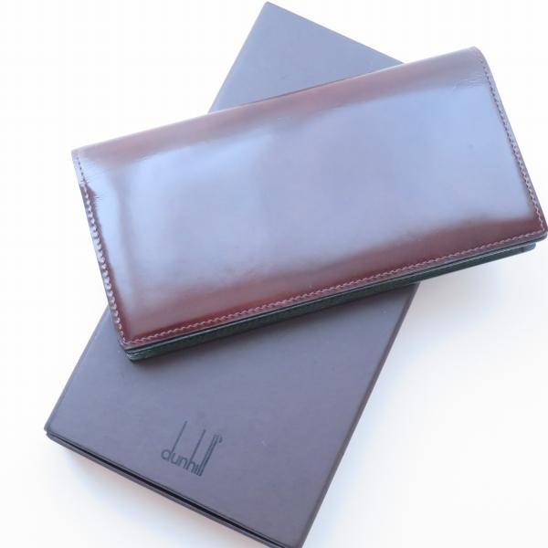 #anzw ダンヒル Dunhill 長財布 茶系 緑 レザー 箱付き メンズ [900398] | dunhill