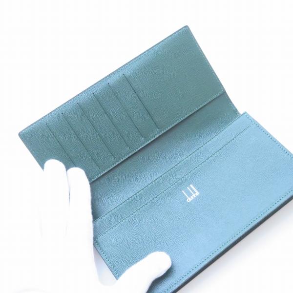 #anzw ダンヒル Dunhill 長財布 茶系 緑 レザー 箱付き メンズ [900398] | dunhill | 04