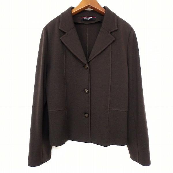 LEONARD #anc レオナール ジャケット 11AR 茶 シルク混 レディース 
