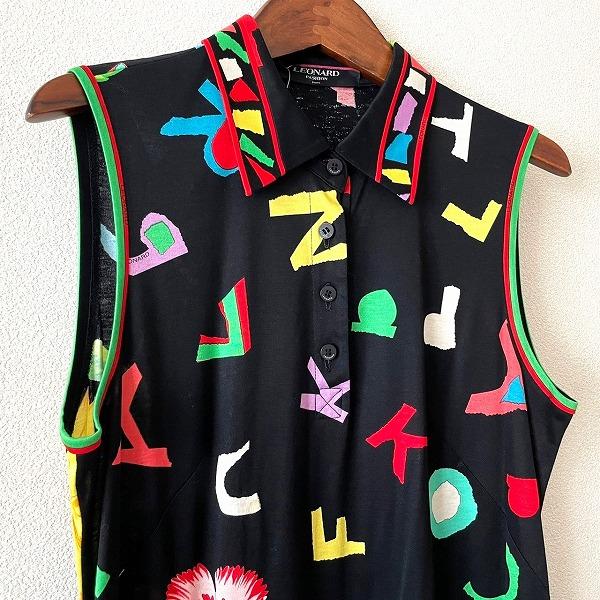 レオナール　ノースリーブワンピース レオナールファッション ノースリーブワンピース ブランドオフ