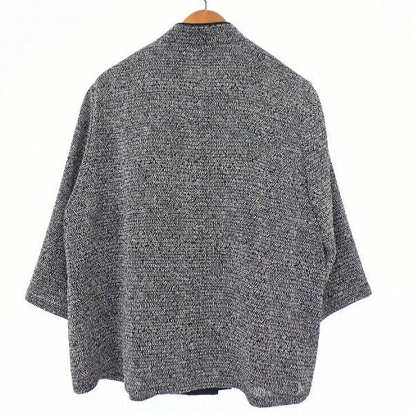 #anc 詩仙堂 ヒトシタムラ カーディガン 黒 グレー系 ちりめん ジャケット 総柄 レディース [901286] |  | 01