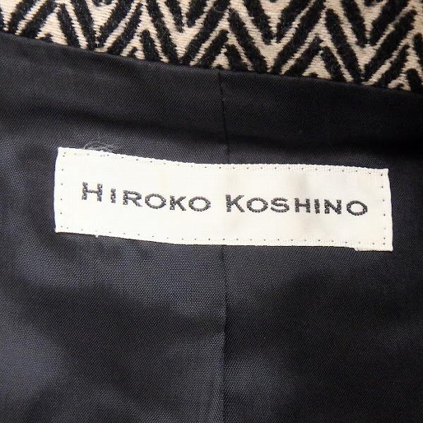 HIROKO KOSHINO（ヒロコ コシノ） #wnc ジャケット 38 黒 アイボリー 