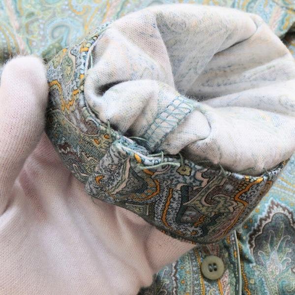 ETRO #anc エトロ シャツ・ブラウス M 緑系 マルチ ペイズリー柄 ETRO #anc エトロ シャツ・ブラウス M 緑系 マルチ ペイズリー柄