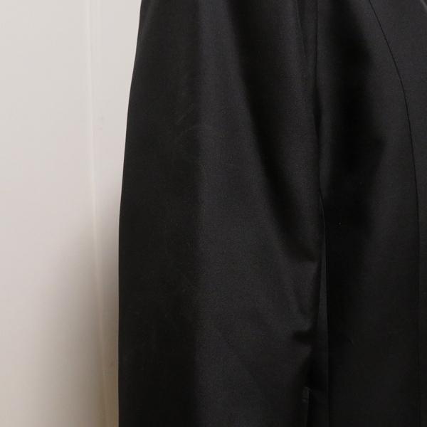 Leilian #wnc レリアン コート ステンカラーコート 9 黒 シルク Leilian #wnc レリアン コート ステンカラーコート 9 黒 シルク