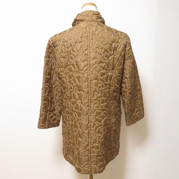 Leilian（レリアン） #wnc コート 中綿コート 9 茶 キルティング 刺繍