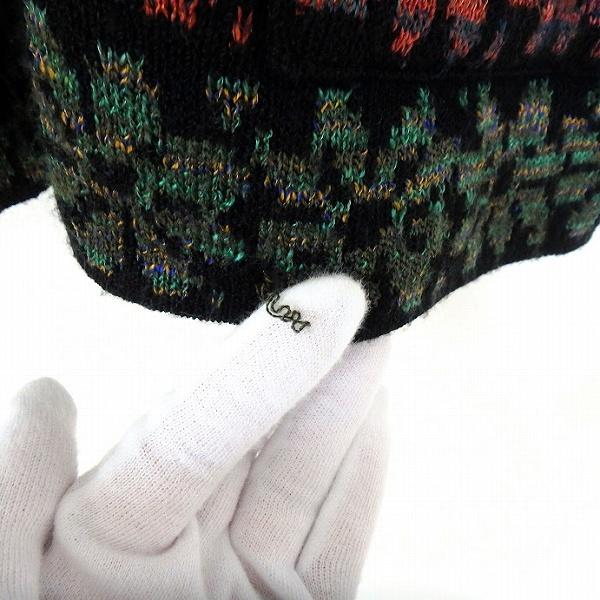 斉藤都世子 #wnc サイトウトヨコ カーディガン 黒 赤 緑 ニット 柄