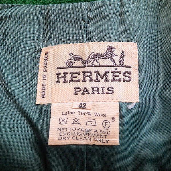 apc エルメス HERMES スカートスーツ 42 緑 ツーピース apc エルメス HERMES スカートスーツ 42 緑 ツーピース
