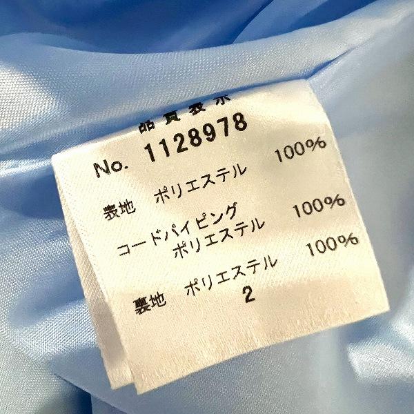 #anc ギャラリービスコンティ GALLERYVISCONTI ワンピース 2 水色 七分袖 バックジップ リボン タグ付き 美品 レディース [903334] | ギャラリービスコンティ | 03
