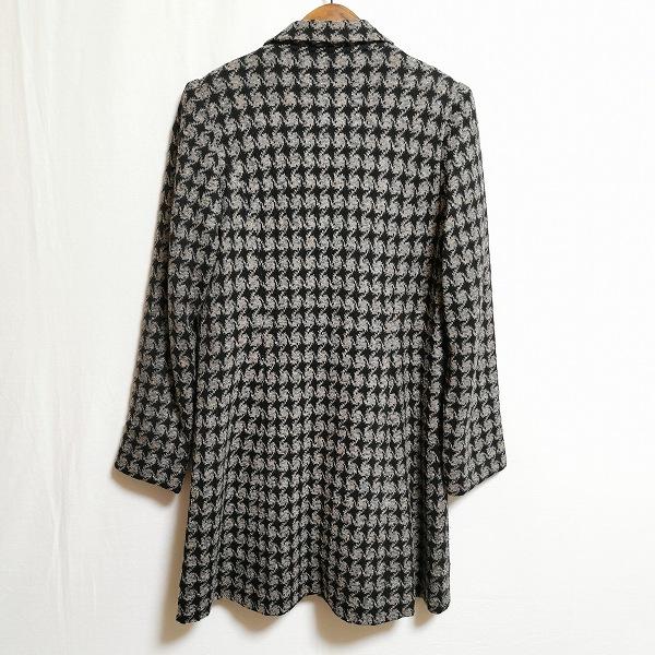 斉藤都世子 #wnc サイトウトヨコ コート ニット 総柄 黒 ベージュ