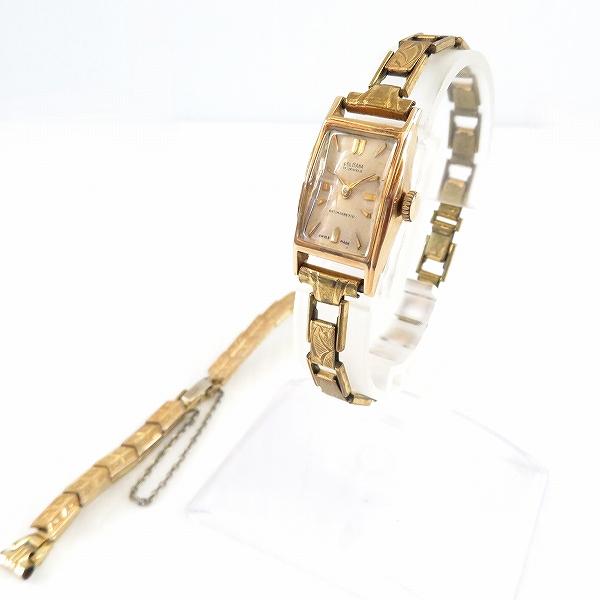 axw デルバナ delbana 腕時計 K18YG レトロ アンティーク 伸縮ベルト  