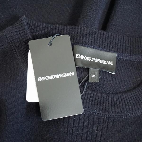 wnc エンポリオアルマーニ EMPORIOARMANI ニット・セーター M 紺 丸首 