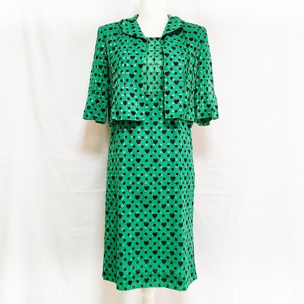 snc ジュンアシダ junashida セットアップ 7 緑 黒 ツーピース  