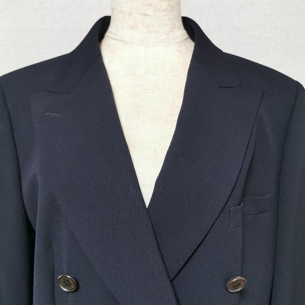 anc バーバリー BURBERRY スカートスーツ ツーピース 無地 40 紺