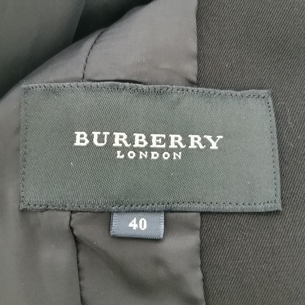 anc バーバリー BURBERRY スカートスーツ ツーピース 無地 40 紺