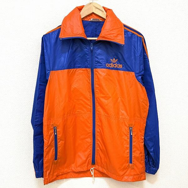 anc アディダス adidas ジャケット L オレンジ 青 デサント製
