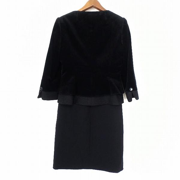 ミスアシダワンピーススーツ wnc ミスアシダ missashida ワンピーススーツ 7 黒 フォーマル 半袖