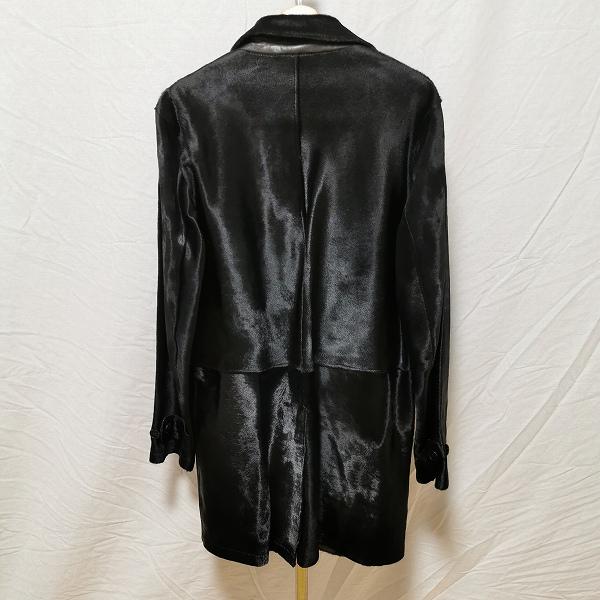 wnc セオリー theory コート ハラコ カーフレザー M 黒系 メンズ 