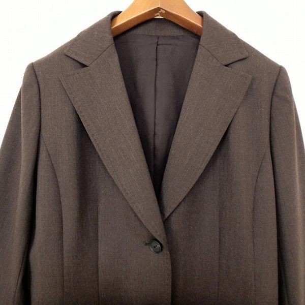 Leilian（レリアン） #anc ジャケット 11 焦げ茶 イタリア製生地