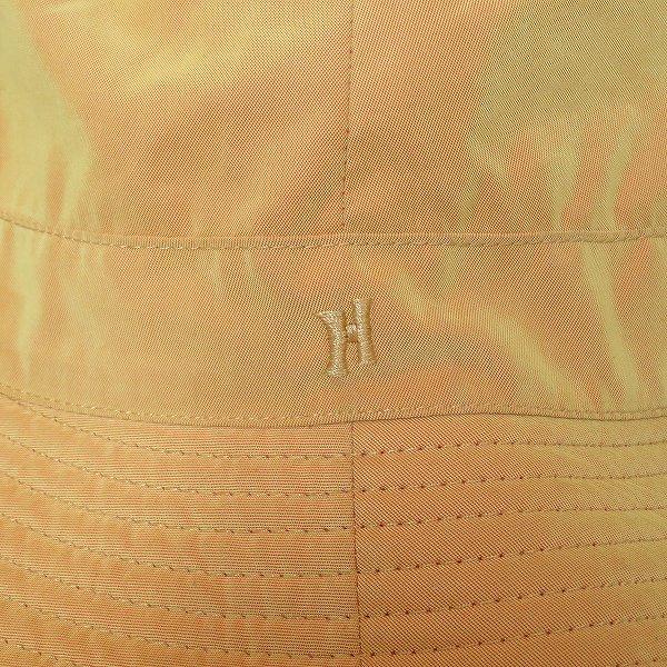 HERMES #apzh エルメス 帽子 ハット 57 ロゴ オレンジ 光沢 HERMES #apzh エルメス 帽子 ハット 57 ロゴ オレンジ 光沢