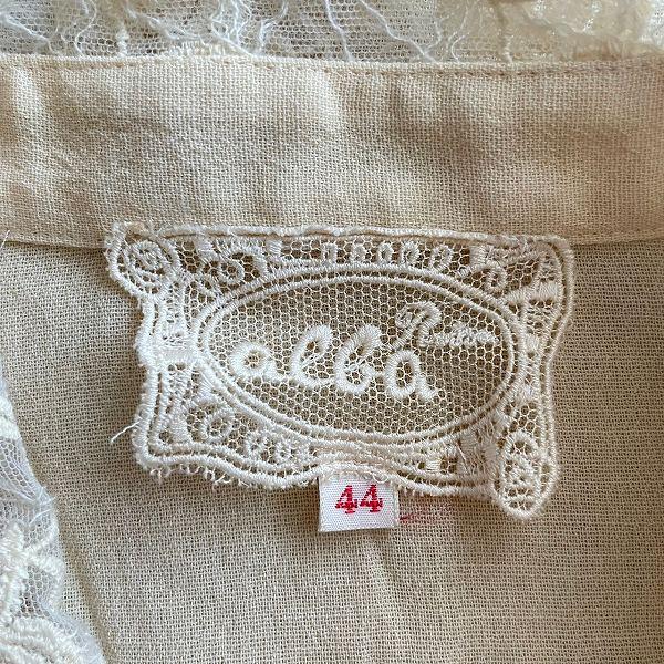 anc アルバロッサ ALBA ROSSA シャツ・ブラウス 44 黄系 レース 刺繍 