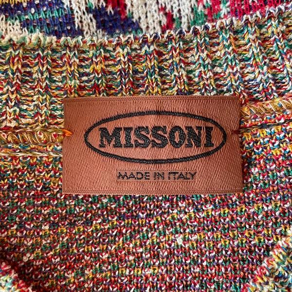 MISSONI #anc ミッソーニ ニット・セーター 48 マルチ Vネック MISSONI #anc ミッソーニ ニット・セーター 48 マルチ Vネック