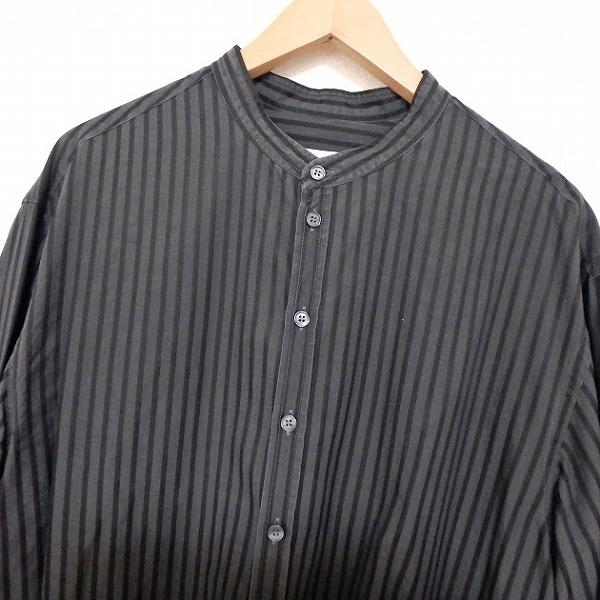 アルマーニ ジッパーポケット付きダークグレー長袖シャツ ARMANI COLLEZIONI #anc アルマーニコレツィオーニ ARMANICOLLEZIONI