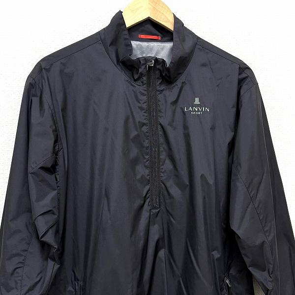 anc ランバン LANVIN ジャケット 42 黒 プルオーバー マウンテン