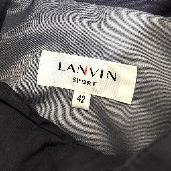 anc ランバン LANVIN ジャケット 42 黒 プルオーバー マウンテン
