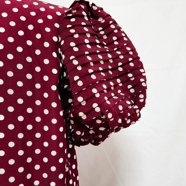 snc インゲボルグ INGEBORG ワンピース ボルドー 白 ドット柄 ロング