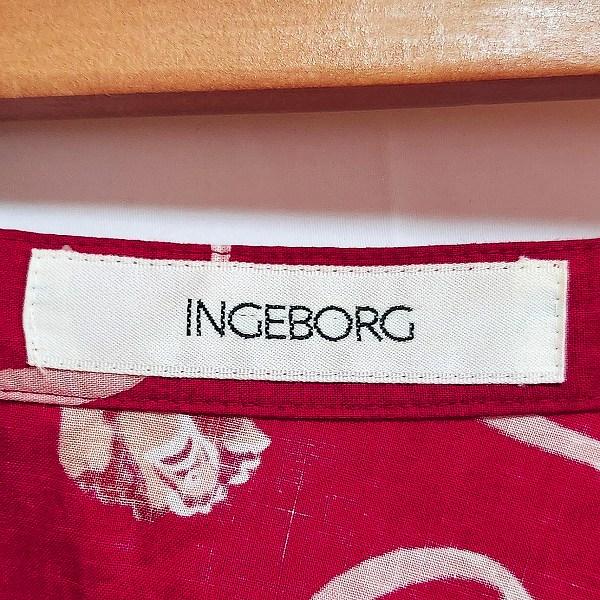 #anc インゲボルグ INGEBORG スカート 赤 マルチ 花柄 総柄 ティアードスカート ロング レディース [906097] | INGEBORG | 04